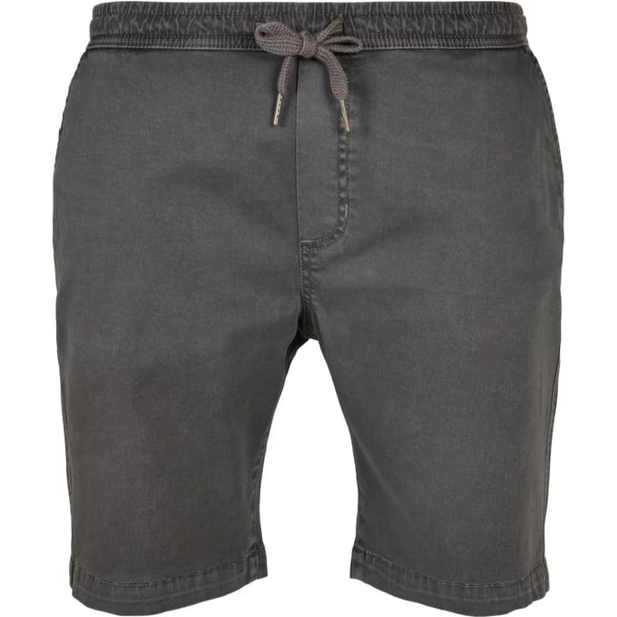 Urban Classics - Stretch Twill Joggshorts Korte broek - XS - Grijs