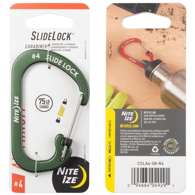 Nite Ize Karabijnhaak Slidelock Aluminium groen #4