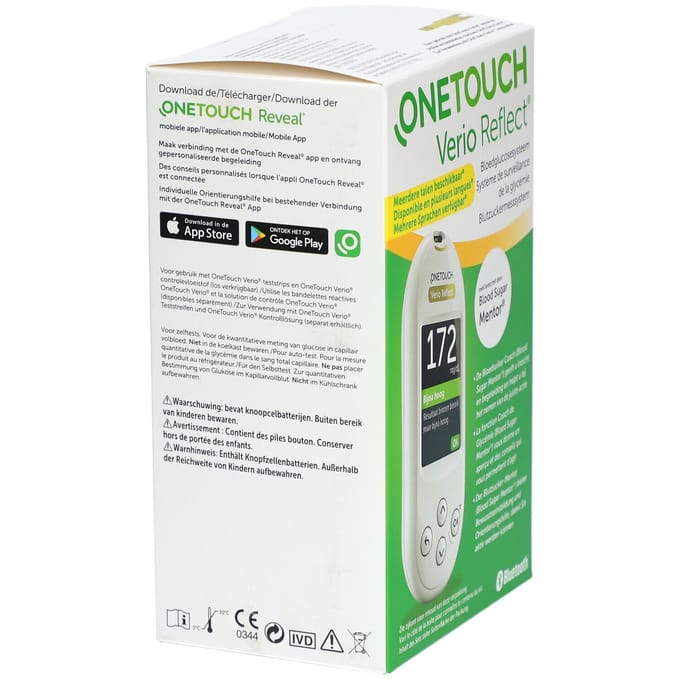 OneTouch Verio Reflect® Glucosemeter Kit 1 Apparaat
