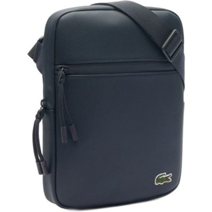 LACOSTE Schoudertas LCST Flat Crossover Bag Eclipse Donkerblauw