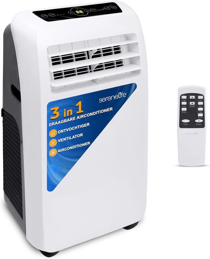 Mobiele Airco - Draagbare Koeler - Ruimte Koelen - Ingebouwde Ontvochtiger - 9000 BTU - Wit