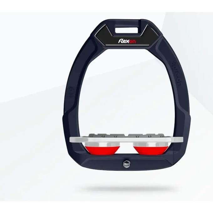 Veiligheidsstijgbeugels Plat Grip Blauw/Grijs/Rood Flex-On Safe-On