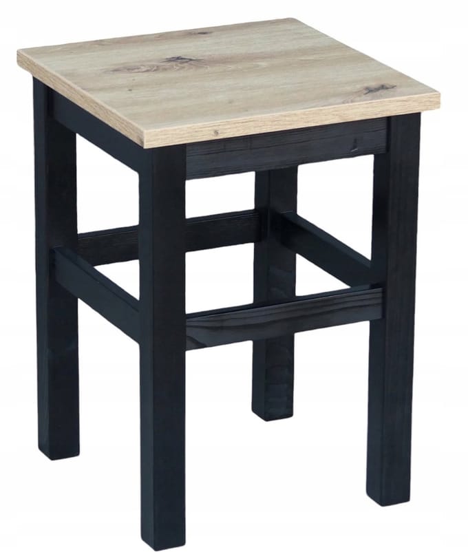 Keukentabouret Zwart/Eiken Artisan - Modern & Stabiel