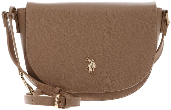 U.S. POLO ASSN. schoudertas Jones Flap Crossbody Bag Beige