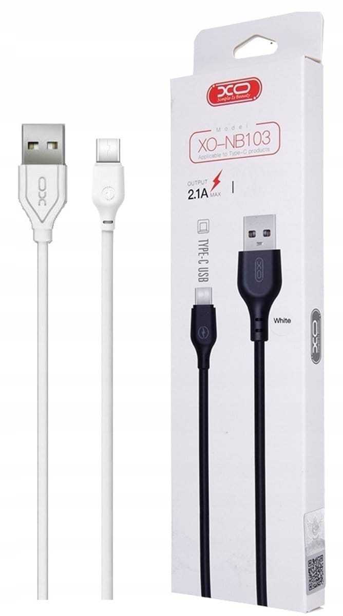 USB-C Kabel 2m Wit - Snel Laden & Data | XO NB103