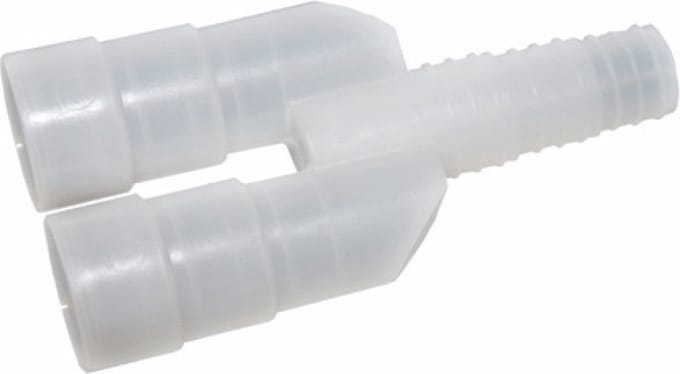 3 Weg Y connector 20/18/16 mm voor flexibele condensslang - split