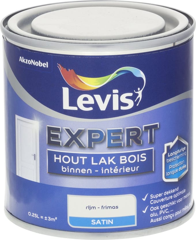 Levis - Expert Hout Lak Binnen Satin - Rijm - 0,25 L