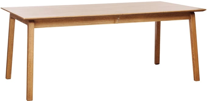 Eettafel Naturel Eikenhout - Uitschuifbaar - 190-290cm - Bari