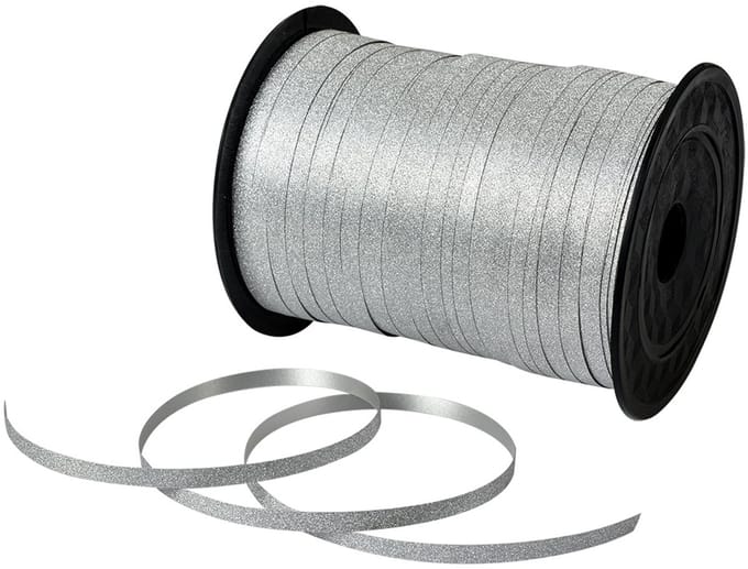 Clayre & Eef Decoratie Lint 228 m Zilverkleurig Kunststof