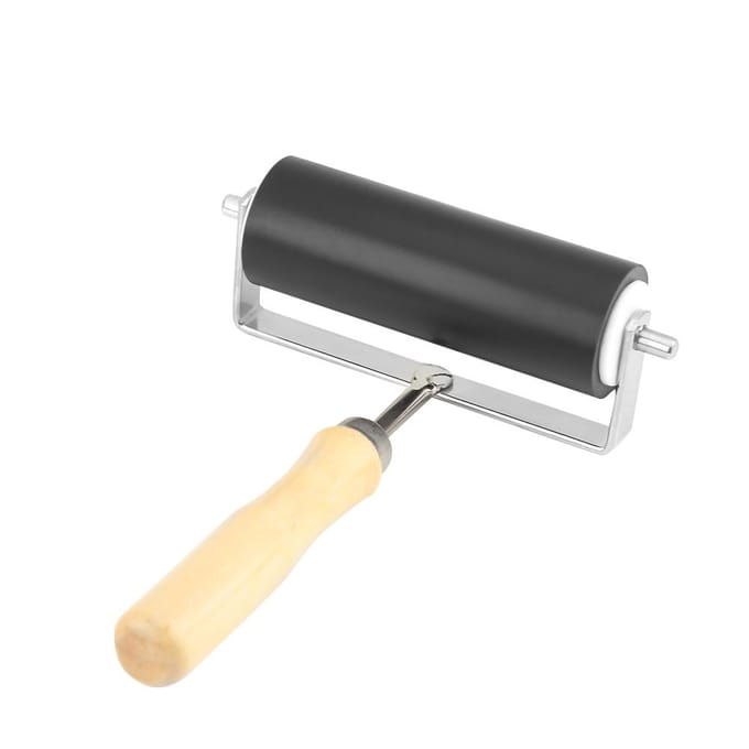 Zware Hard Rubber Brayer Roller Print Borstel Inkt Kunst Ambacht Olieverf Gereedschap gray