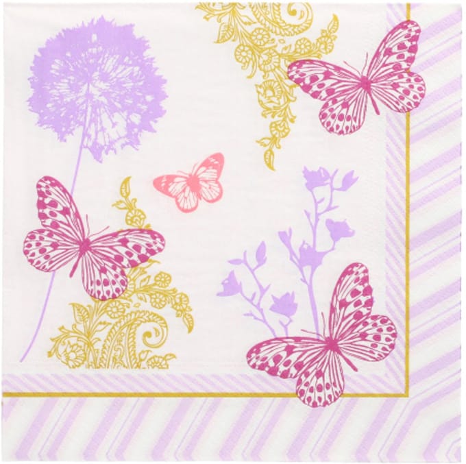 10x 20 Servetten 3-laags 1/4 vouw 40 cm x 40 cm Charlene