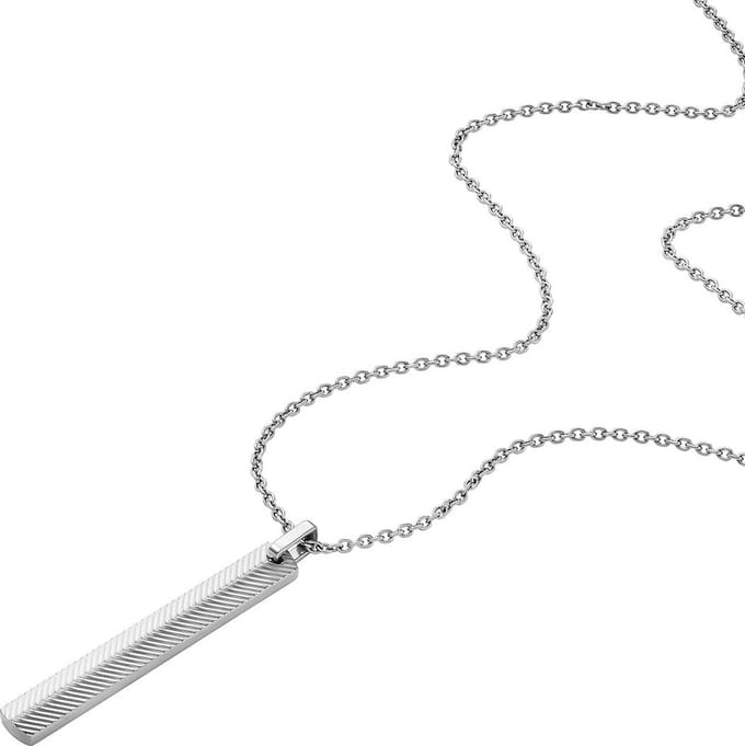 Fossil JF04564040 Heren Collier - Zilverkleurig