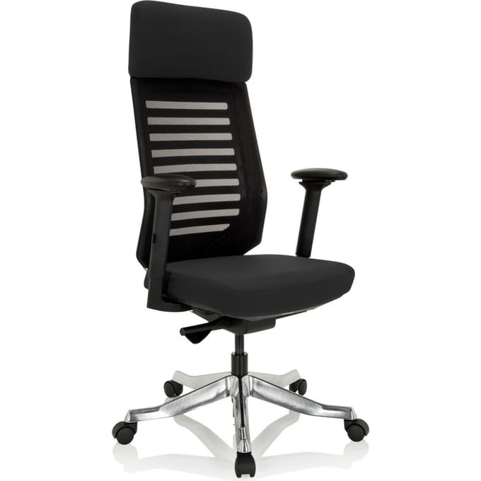 Bureaustoel ASGON stof zwart hjh OFFICE