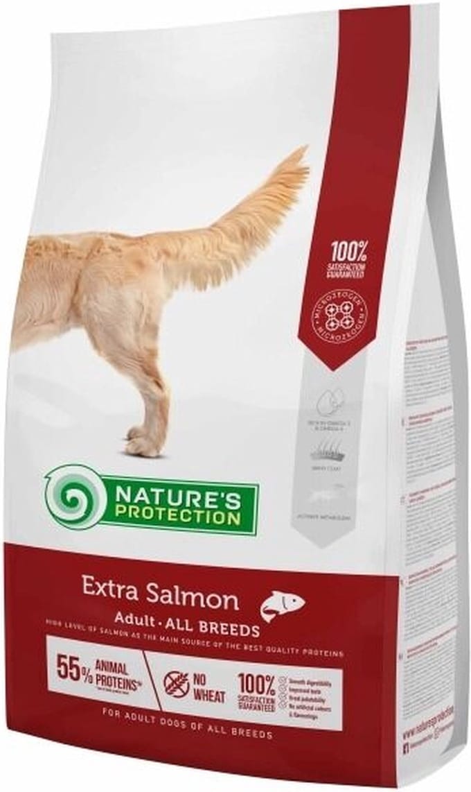 Nature's Protection MEDIUM ZALM 18KG.ADULT hond
