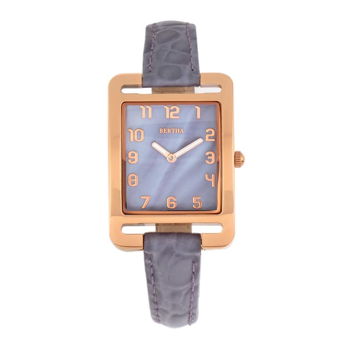Bertha Marisol Zwitsers MOP horloge met leren band