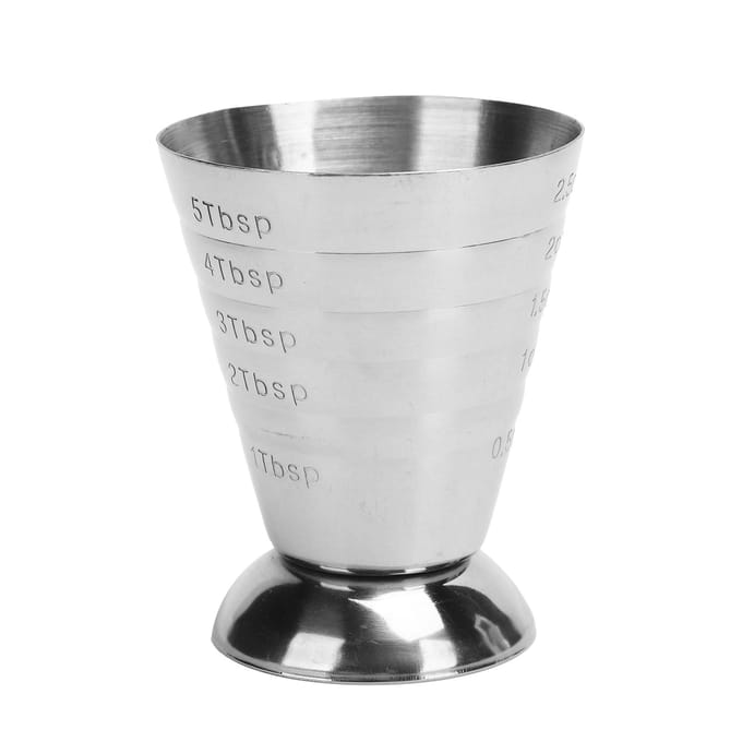 RVS Maatbeker met Schaal Multifunctionele Cocktail Jigger Ounce Beker voor Bar L white