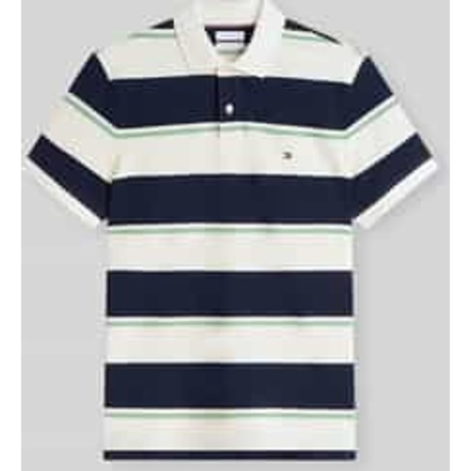 Tommy Hilfiger Varied Roadmap Stripe Carbon Navy/multi Größe: S | Poloshirts Outlet | Herren | Blau