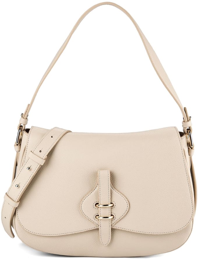 Coccinelle Mavery Schoudertas Leder 31 cm - Dames - sandshell