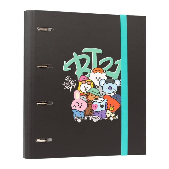 Bt21 - A4 map uit de street mood collectie (4 ringen, elastiek)