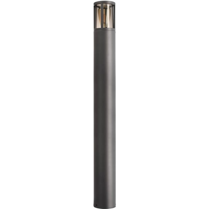 Deko-Light Tuinpadverlichting Facado II, hoogte 100 cm, grijs/rook, Ø 11 cm IP65
