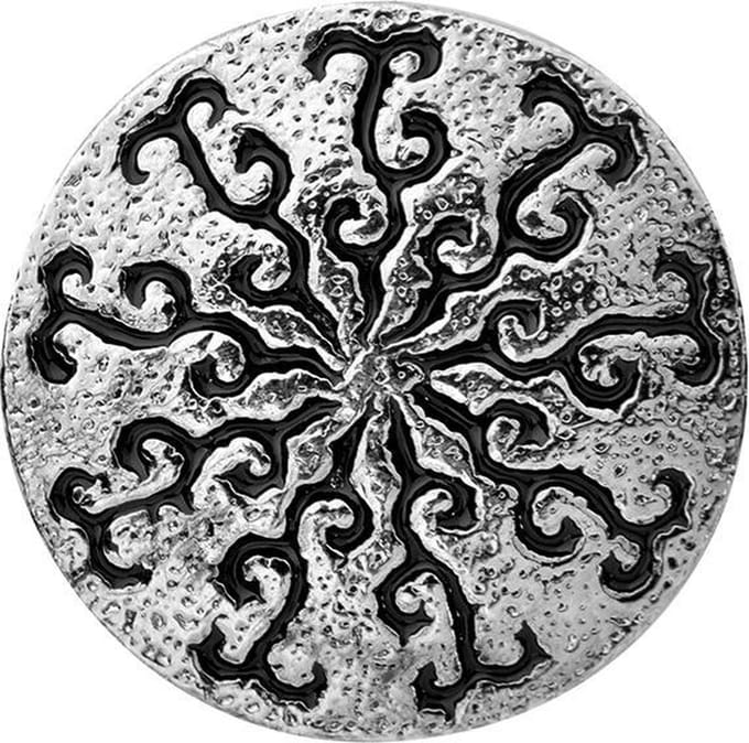 Quiges - Dames Click Button Drukknoop 18mm Ornament - EBCM339