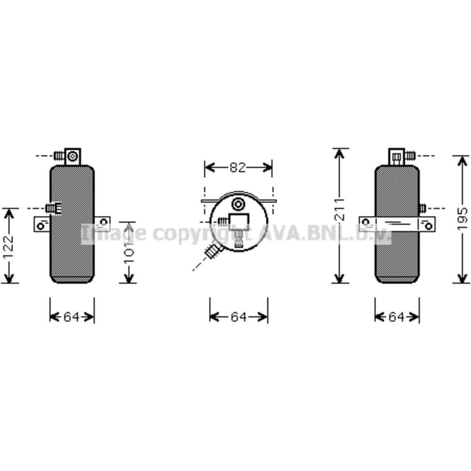 Droger, airconditioningsysteem AVA COOLING CND202 AVA