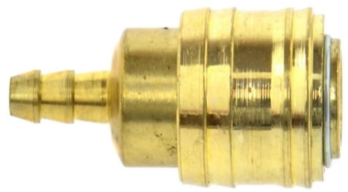 GEKO Koppeling voor luchtslang - 8 mm - Messing vernikkeld - Max. 16 bar