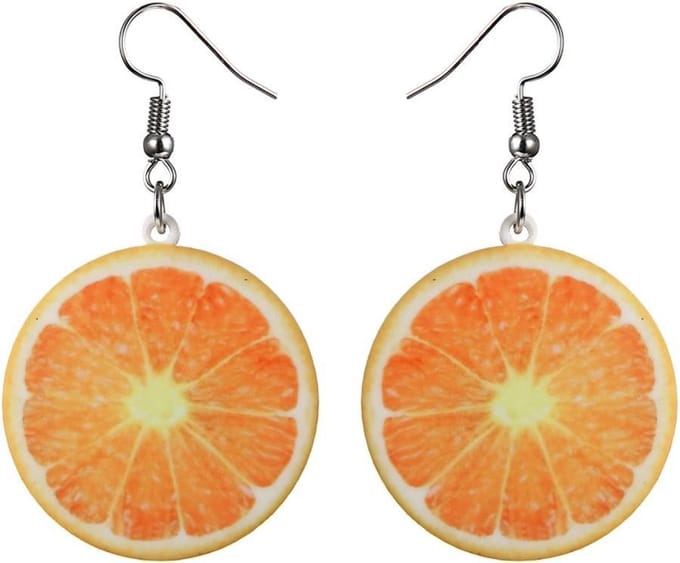 Fako Bijoux® - Oorbellen - Groente & Fruit - Sinaasappel