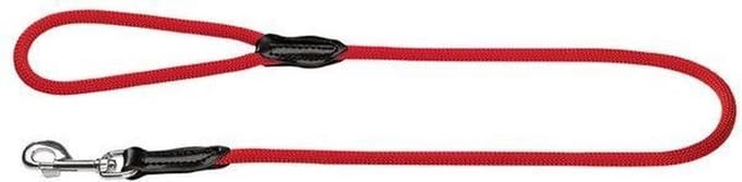Hunter Looplijn Freestyle Nylon Rond Rood - Hondenriem - 110x0.8 cm