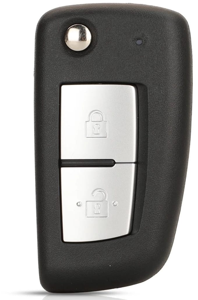 XEOD Autosleutelbehuizing - sleutelbehuizing auto - sleutel - Autosleutel / Geschikt voor: Nissan 2 knops