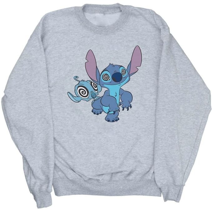 Disney Meisjes Lilo And Stitch Hypnotized Sweatshirt (Sportgrijs)