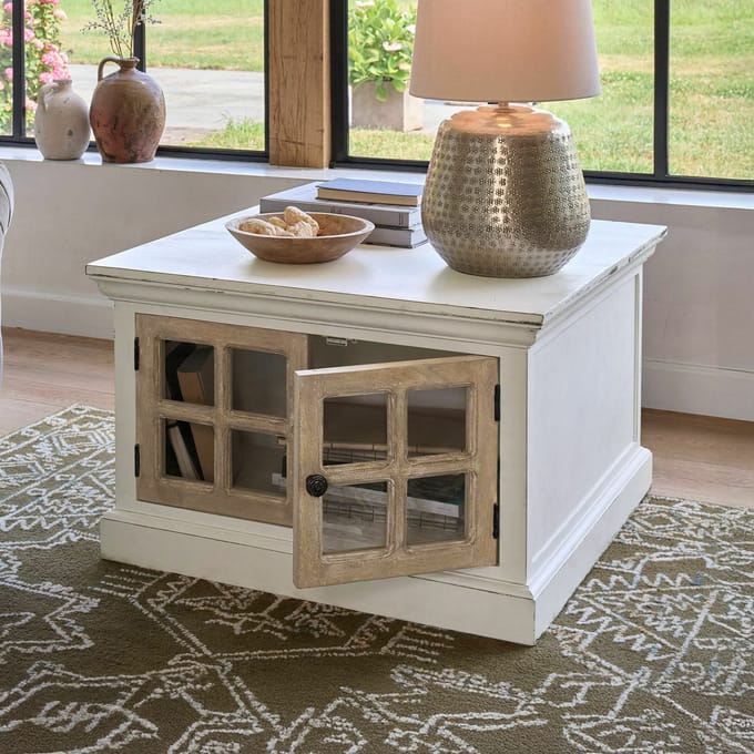LOBERON Salontafel Marshwood antiekwit