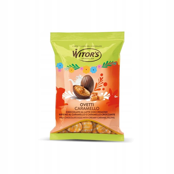 Witors Chocolade-eieren met Karamelvulling 110g Italiaans