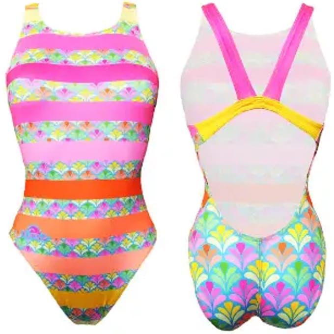 Turbo Flu Lines Zwemkleding Roze L Vrouw