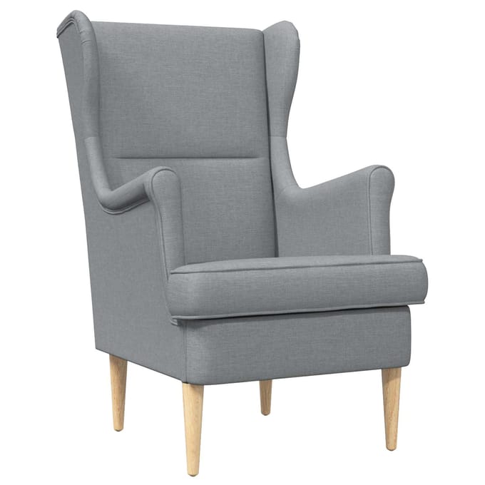 vidaXL - Fauteuil - Lichtgrijs - Stof
