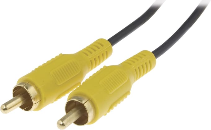 DELTACO MM-21A Videokabel 1x RCA (M) - 1x RCA (M), 3m