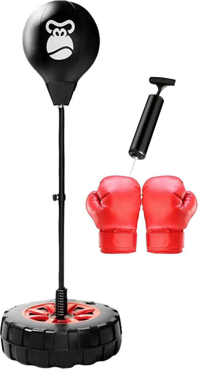 Boks Standaard - Reflex Bal - Thuis Training - In Hoogte Verstelbaar - 27-47 Inch