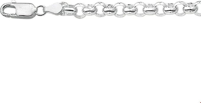 Zilveren Armband jasseron 4 1002216 19 cm