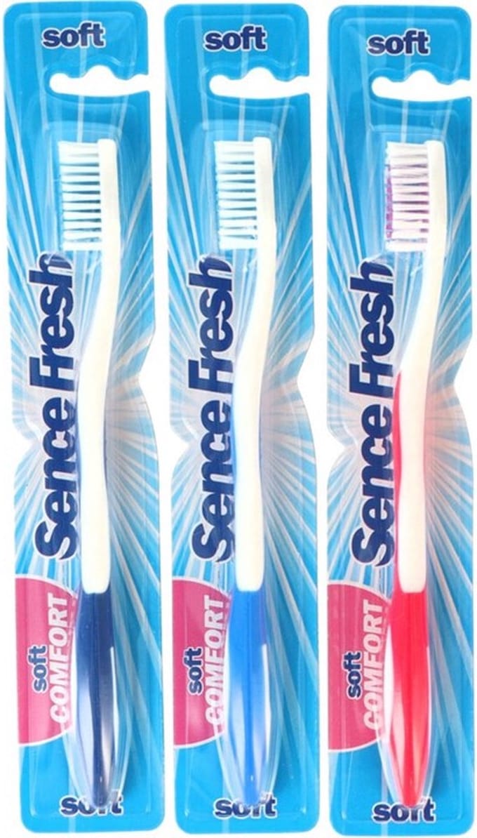 Sencefresh Tandenborstel - Soft Comfort - 3 Stuks