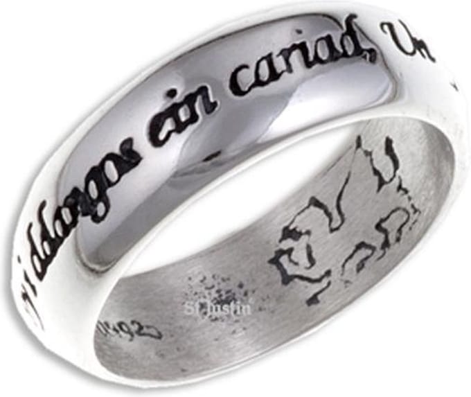 Welsh Liefde zilveren Ring Maat 61