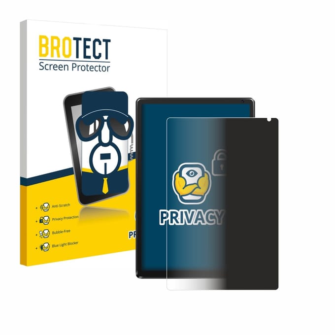 BROTECT - privacy screenprotector voor Whitedeer WHEC107BK 10.1" - Folie Beschermfolie Blauwlichtfilter