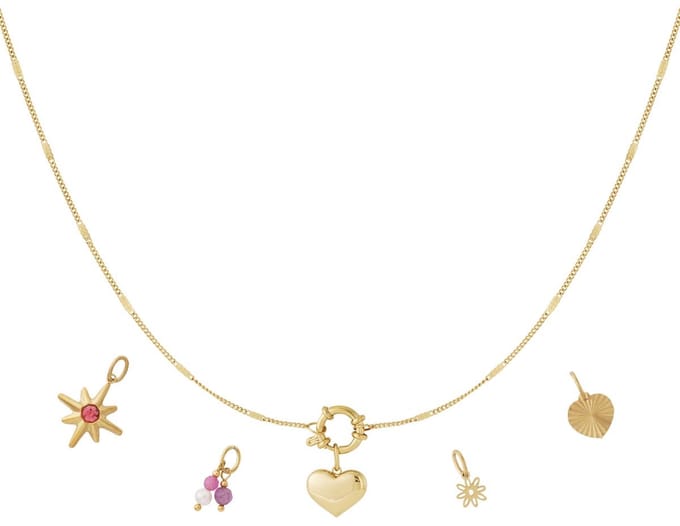 Mini hartje DIY ketting