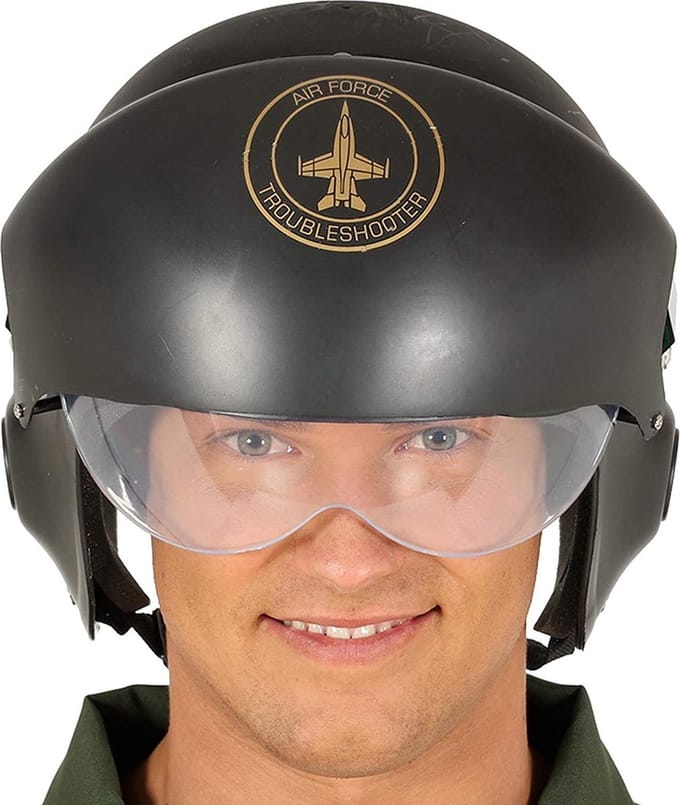 Fiestas Guirca Helm Vechtpiloot Donkergroen One-size