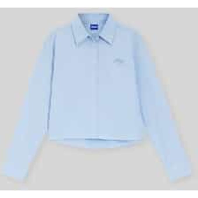 Relaxed fit Blouse met lange mouwen van puur katoen