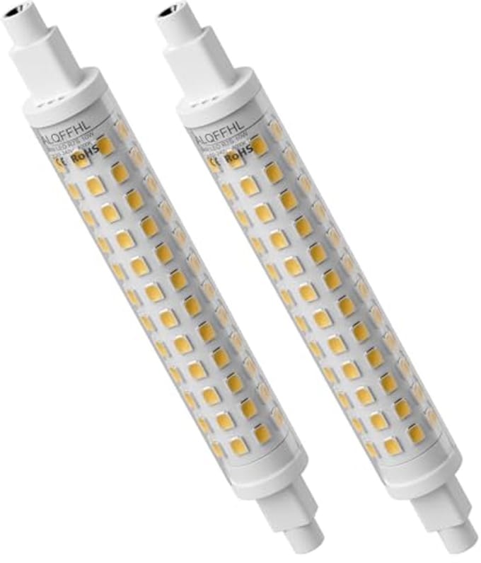 LED 118 mm dimbare gloeilamp 10 W - 360 graden koud wit verlichting - 2 stuks