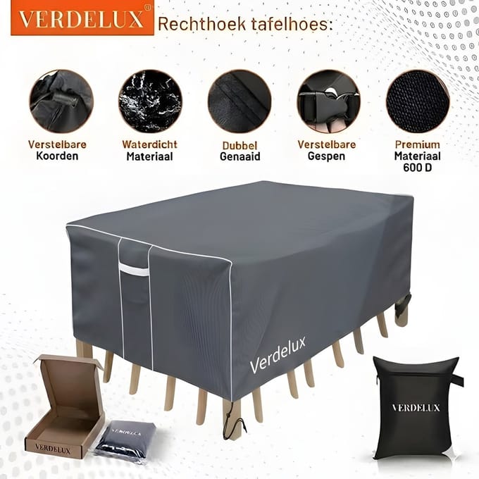 Tuintafelhoes Verdelux 165x231 cm Antraciet