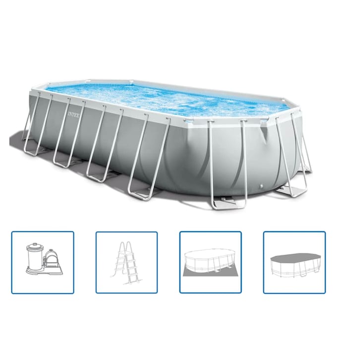 INTEX - Prism - Frame - Zwembadset - ovaal - 610x305x122 - cm - 26798GN