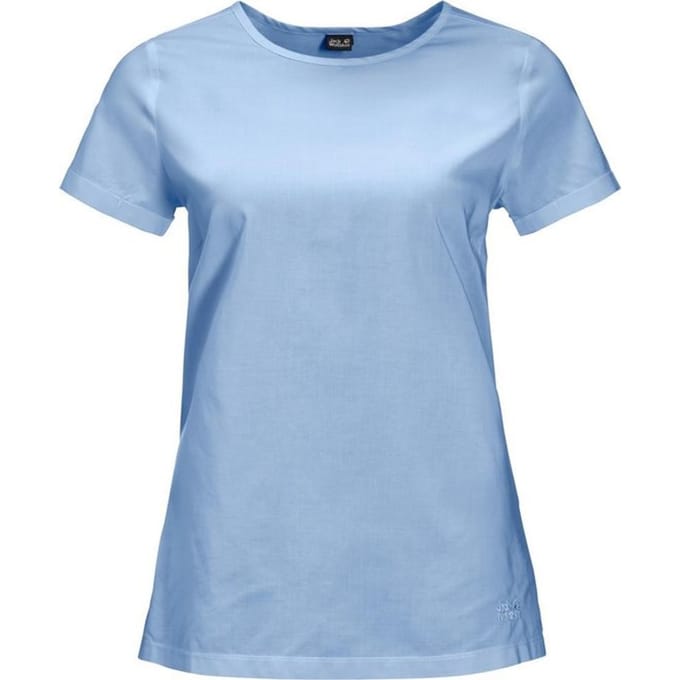 Jack Wolfskin Nata River Outdoorblouse Vrouwen - Ice Blue Stripes - Maat S