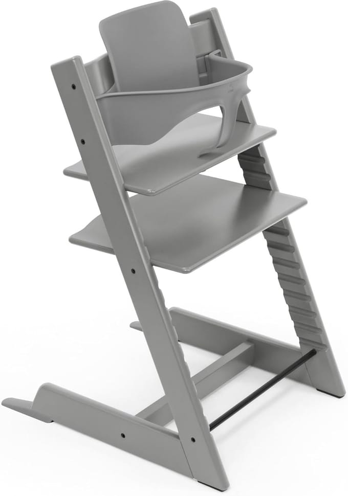Kinderstoel - Babystoel - Samen Eten - Verstelbaar Ergonomisch - 46x83x57 cm - Storm Grey