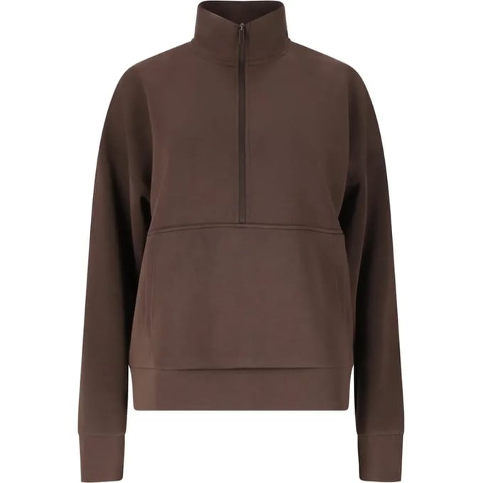 Dames sweatshirt met 1/2 rits Athlecia Jillnana